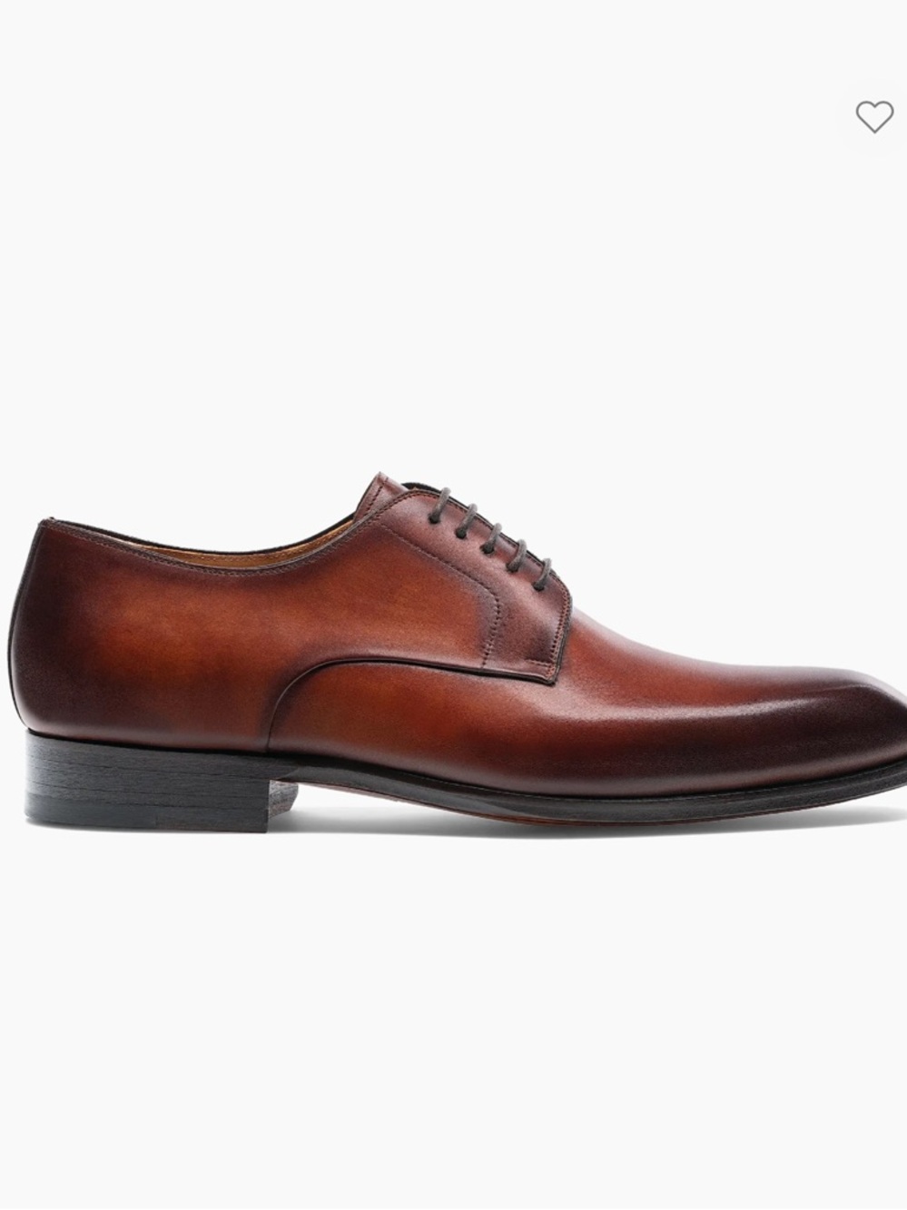 Magnanni Andros Brown Leather Lace-Up Derby Loafers Menโs Size 12 $625 - Picture 1 of 11